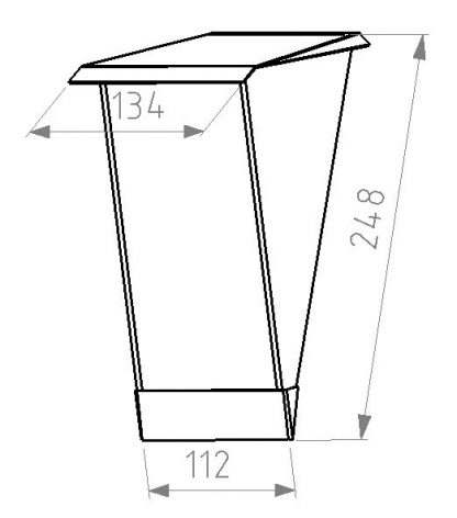 Twilight 1 Rvs/glas design lamp - Afbeelding 2