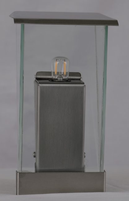Twilight 1 Rvs/glas design lamp - Afbeelding 5
