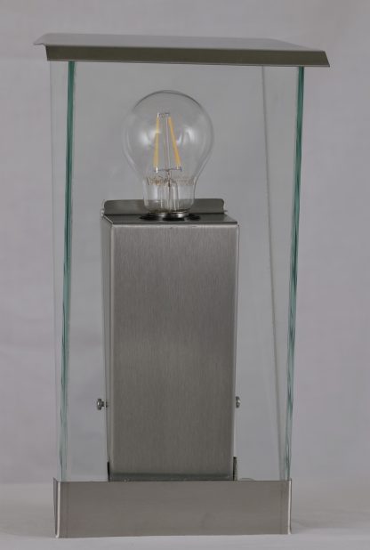 Twilight 2 Rvs/glas design lamp - Afbeelding 5