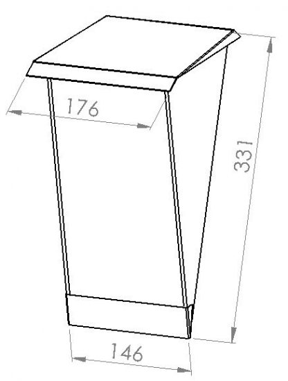 Twilight 2 Rvs/glas design lamp - Afbeelding 2