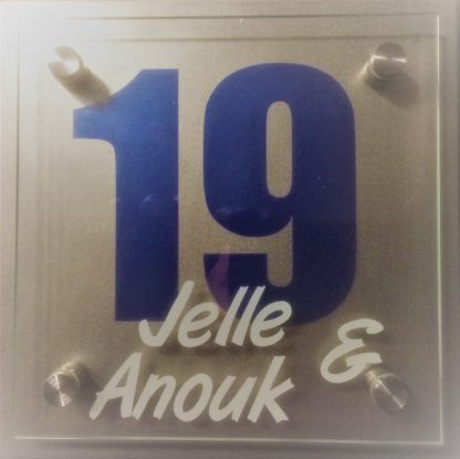 Naambord 11 standaard 15 x 15 cm - Afbeelding 3