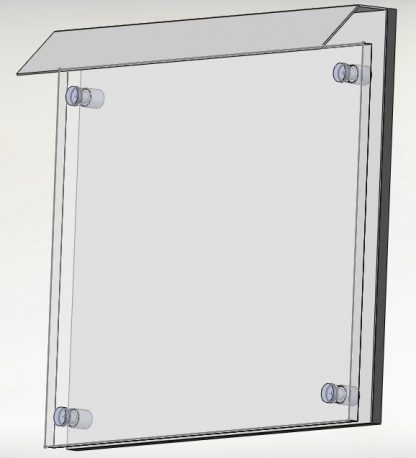 Naambord 14 met kap 22 x 25 cm - Afbeelding 3