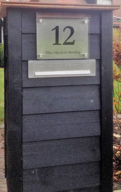 Naambord 14 met kap 22 x 25 cm - Afbeelding 7