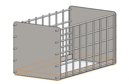 Hangingbasket 8 recht model